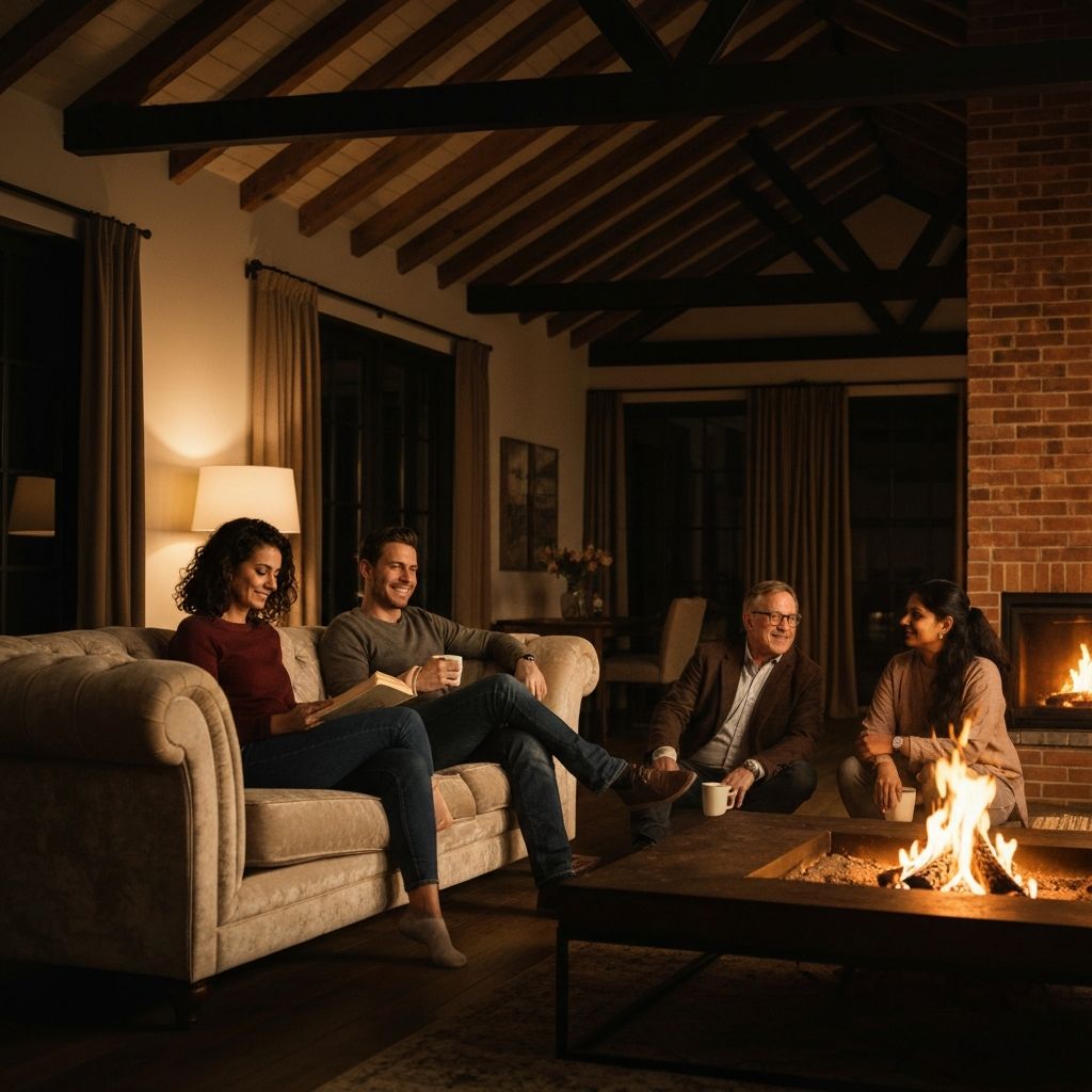 Sala de estar moderna com mobiliário premium Rochas Mobiliário